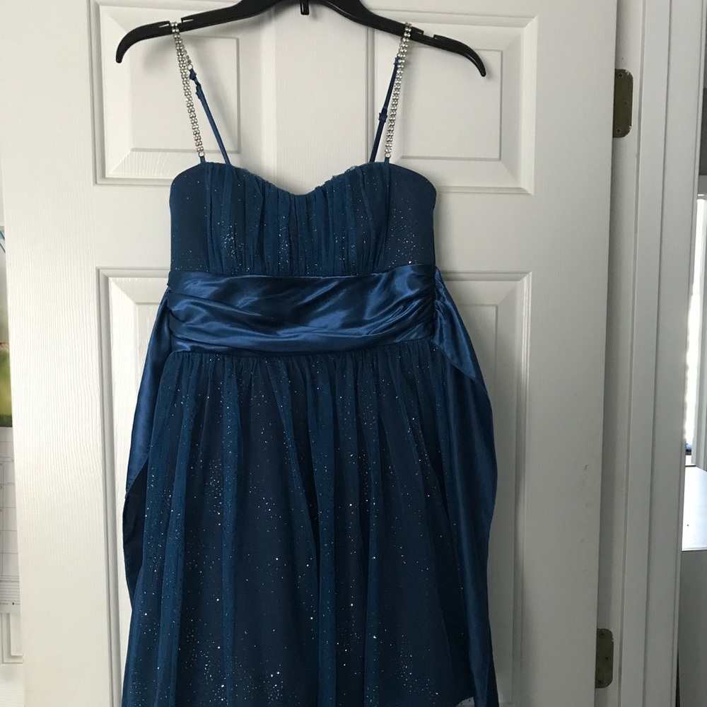 Navy blue sparkly dress